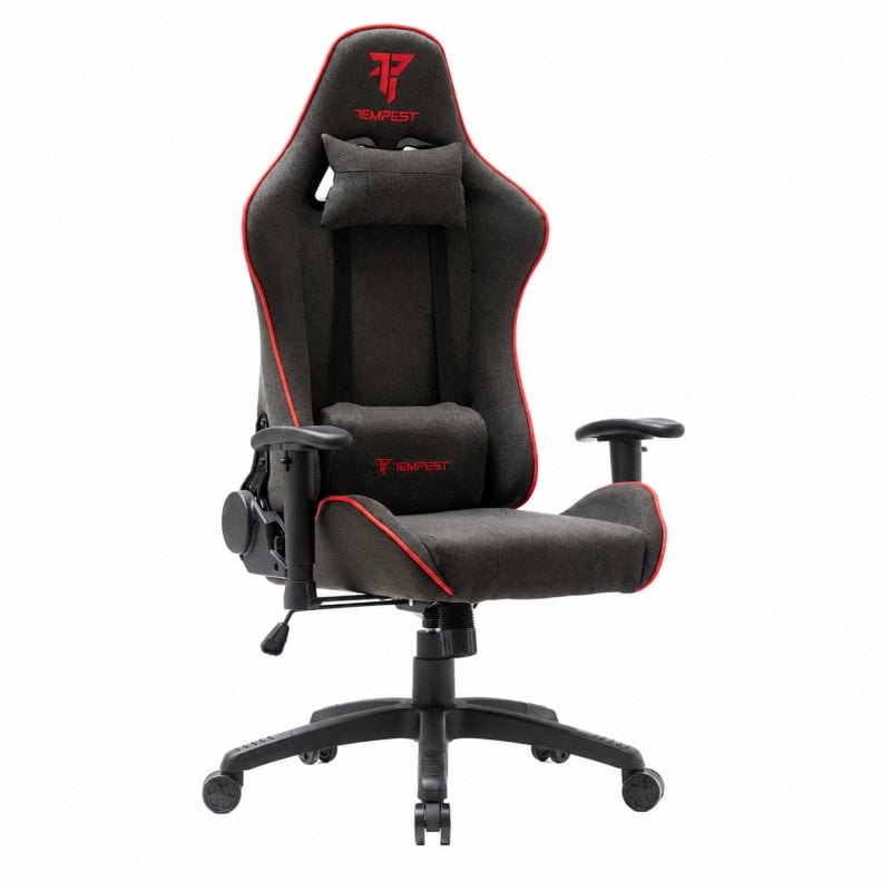 Fauteuil Gaming Tempest Vanquish Tissu Respirant Noir/Rouge