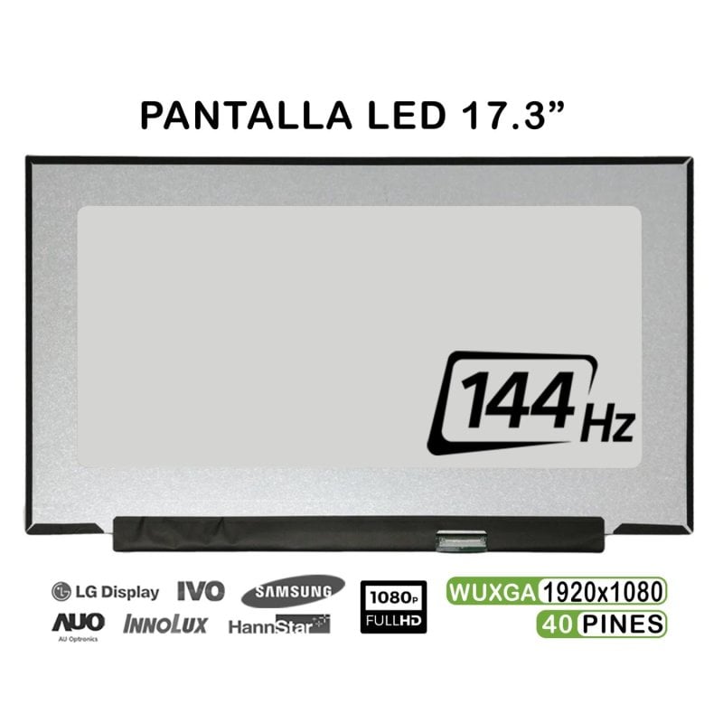 Ecrã LED de 17.3" para Portátil Lp173wfg-spb1 144hz 40 Pinos FHD