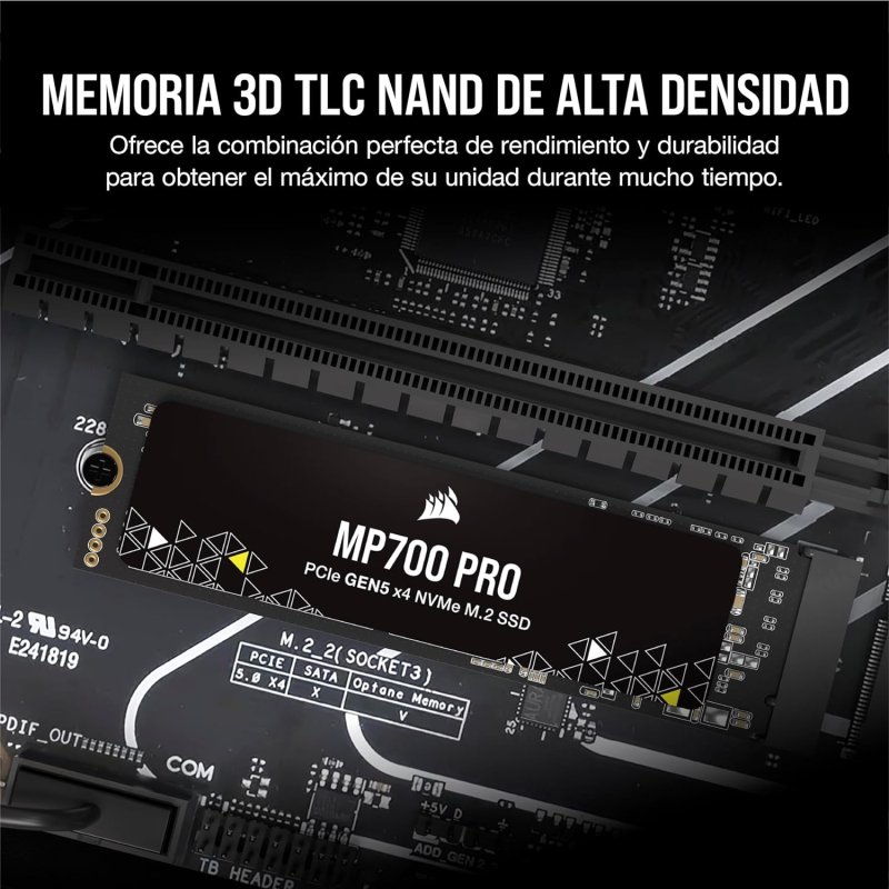 Disco Duro Corsair Elite MP700 Disco SSD 2TB NVMe M.2 PCI-E 5.0 x4