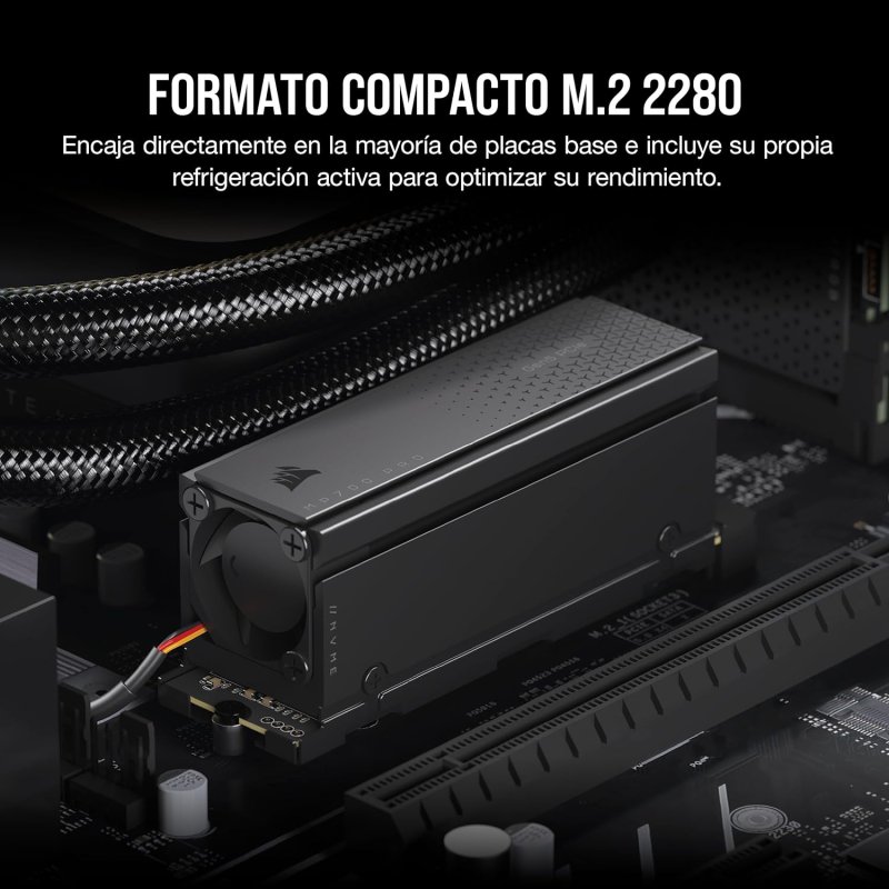 SSD Corsair MP700 PRO 1TB PCIe Gen5 - Até 12.400 MB/s Com Cooler