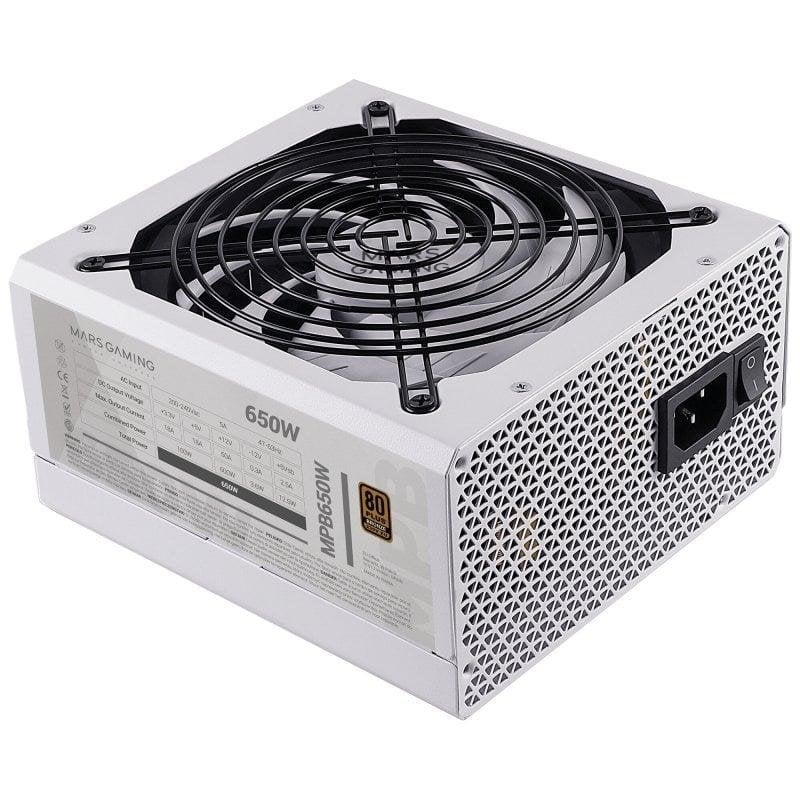 Alimentation Mars Gaming MPB650 Certification 80 Plus Efficacité 90% Ventilateur Neuf - vue 3