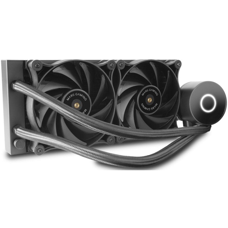 Mars Gaming MLPRO240 Kit de Refrigeração Líquida CPU 2 Ventoinhas Multisocket Universal Preto Mars Gaming MLPRO240 Kit de Refrigeração Líquida CPU 2 Ventoinhas Multisocket Universal Preto