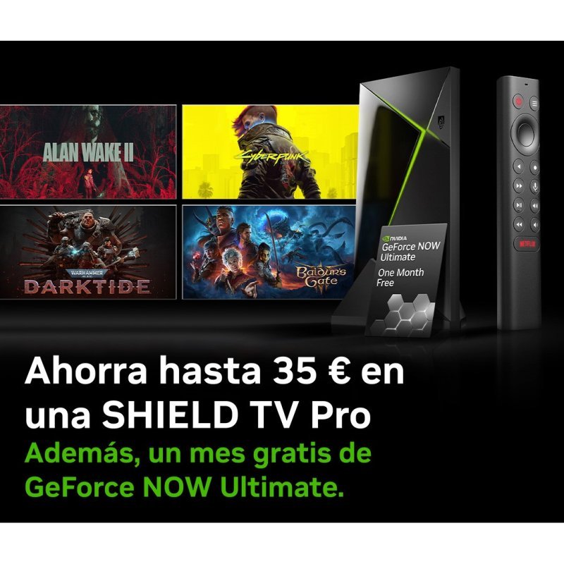 NVIDIA SHIELD TV Pro en oferta y con GeForce Now Ultimate gratis