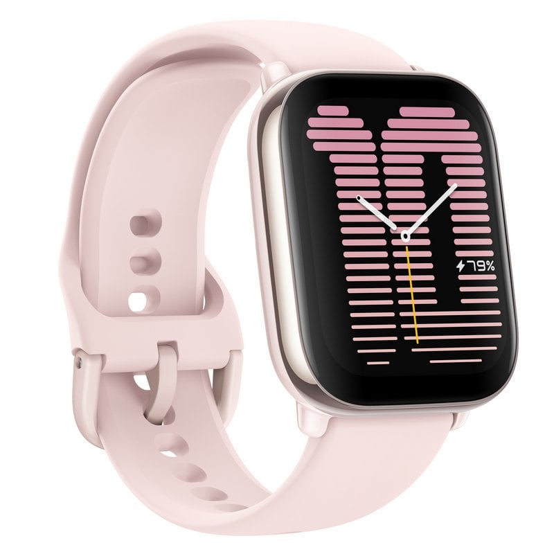 Amazfit Active AMOLED Reloj Smartwach con Correa de Silicona Petal Pink