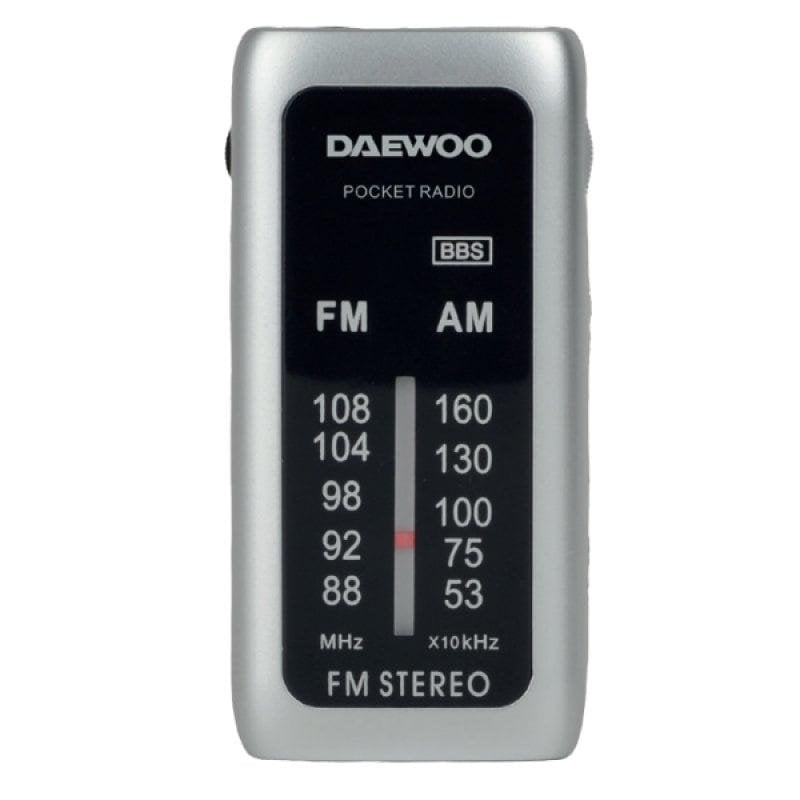 Radio Portátil Daewoo DW1129 AM/FM Plata