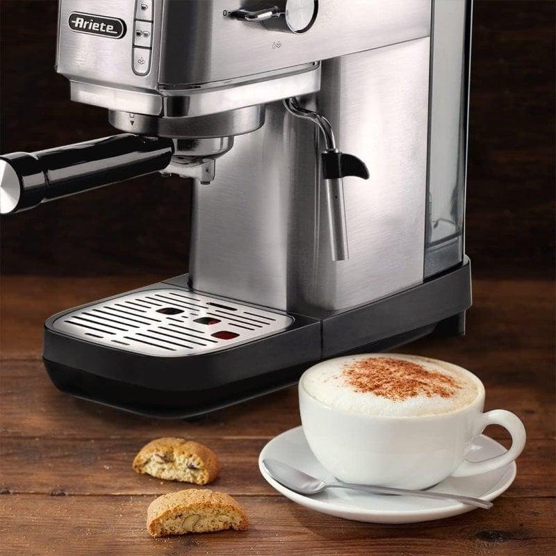 Spacekey, Macchina Da Caffè Professionale Da 20 Bar, 1350 W, Con Montalatte In Acciaio Inox, Perfetta Per Cappuccino, Latte Macchiato E Americano, Serbatoio Acqua Rimovibile, Design Compatto