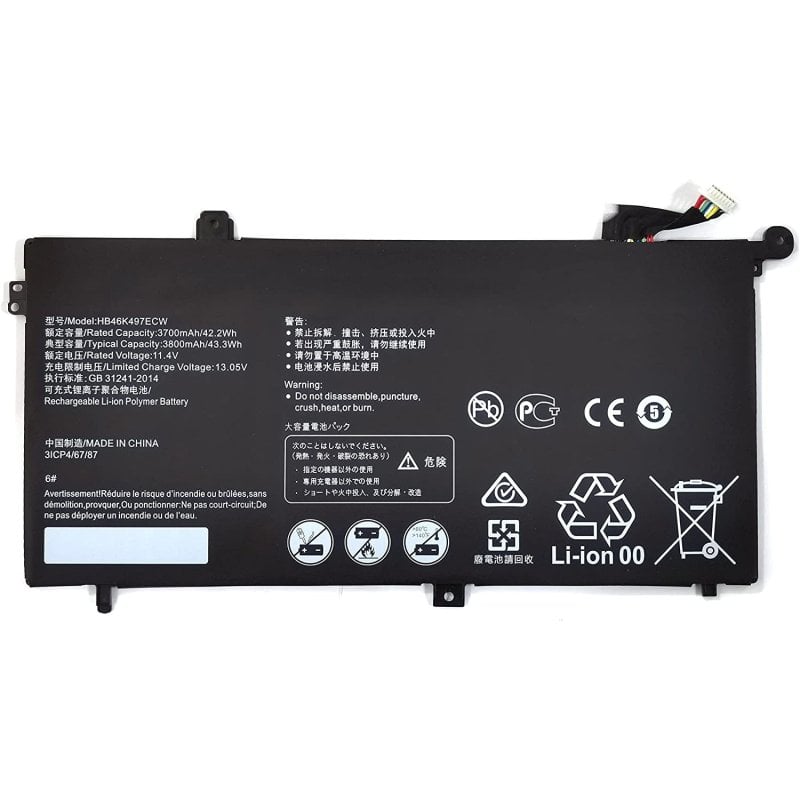 Image of Batteria per portatile Huawei Matebook D Pl-w09 Pl-w19 Pl-w29 Mrc-w00 Mrc-w60