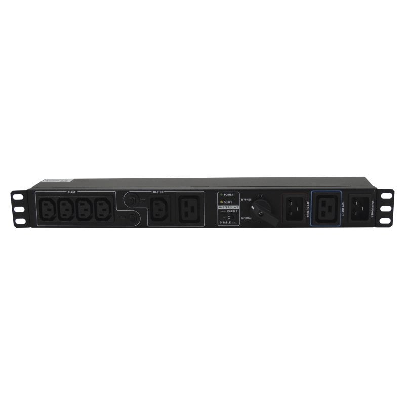 Lapara Switch Bypass de Manutenção e Régua Schuko para Rack de 19' Preto