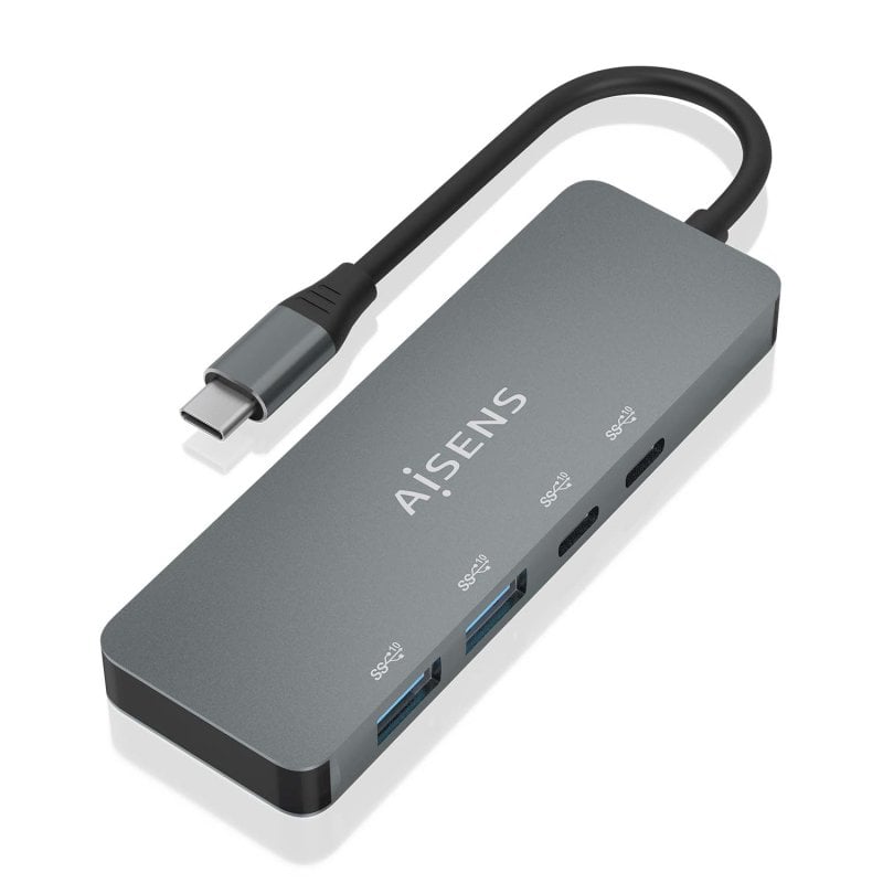 Image of AISENS A109-0694 hub di interfaccia USB 3.2 Gen 2 (3.1 Gen 2) Type-C 10000 Mbit/s Grigio