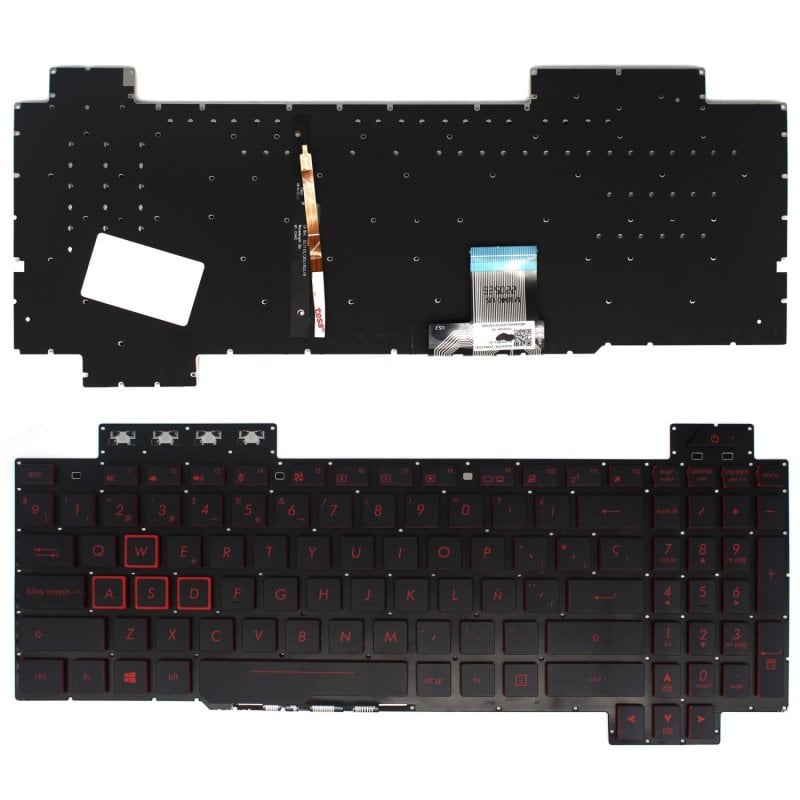 Image of Tastiera retroilluminata per laptop Asus Tuf Gaming Fx504 Fx504gd Fx504ge Fx504gm Series cod079