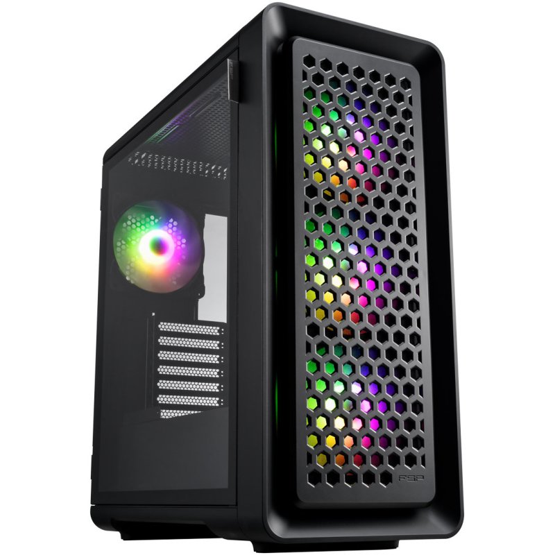 FSP CUT593P Torre ATX Vidro Temperado USB-C Preta