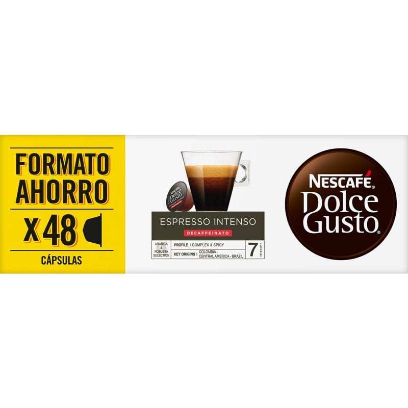 Image of Nescafé Dolce Gusto Intenso Espresso Decaffeinato Confezione 3 Scatole da 16 Capsule cod079