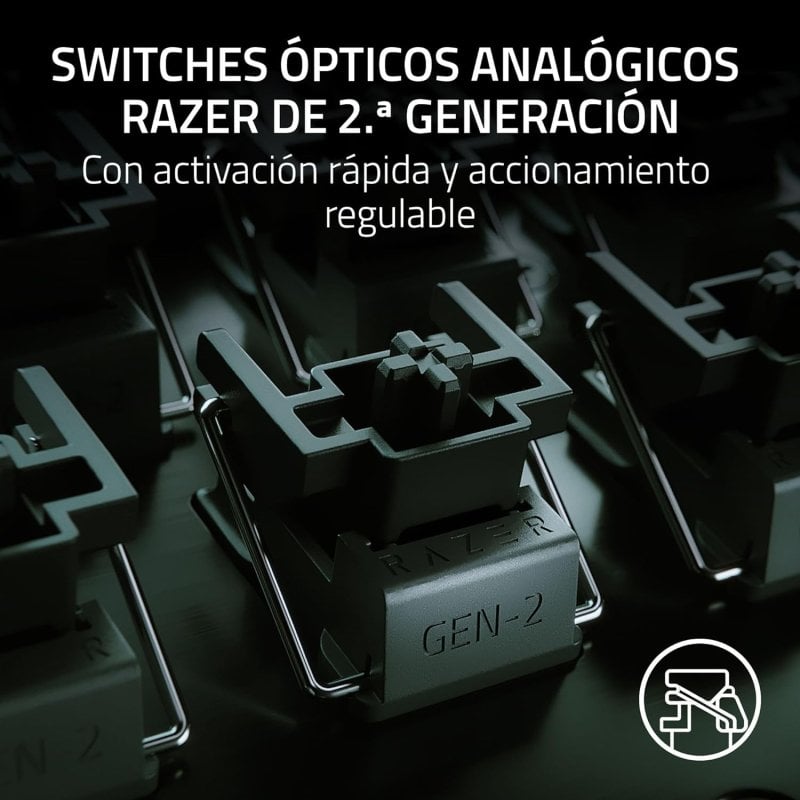 Clavier Gamer Razer Huntsman V3 Pro Mini – Switches Optiques Analogiques, 60%, Rétroéclairé - vue 9