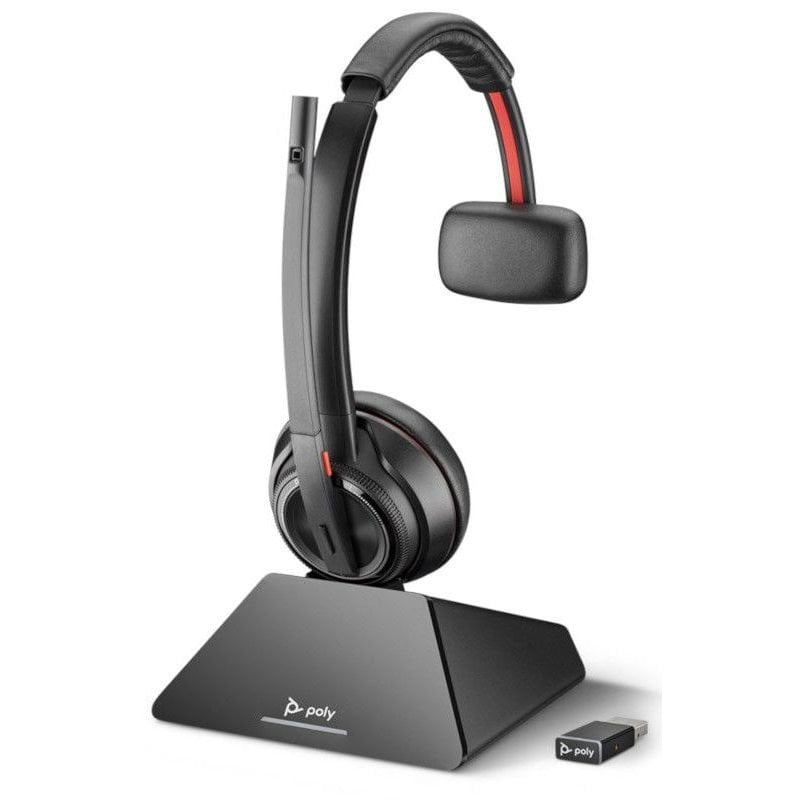 Poly Savi 8210 UC Headset Sans fil Mono-Aural com Bluetooth Noir