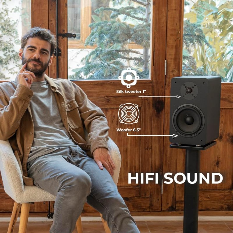 Altoparlanti desktop attivi Vulkkano A6 ARC 2.0 120W Marrone