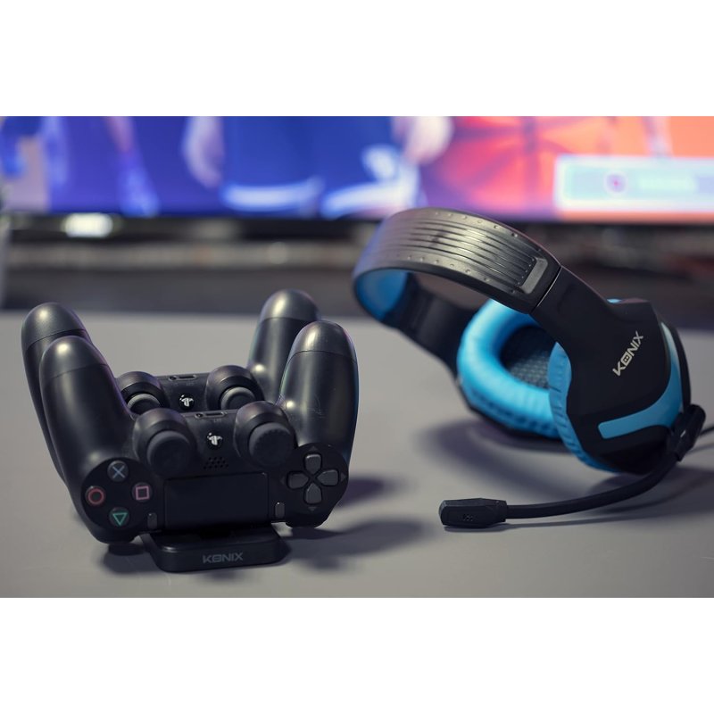 Pack Daccessoires De Jeu Konix Mythics Avec Casque De Jeu Ps 400 Pour