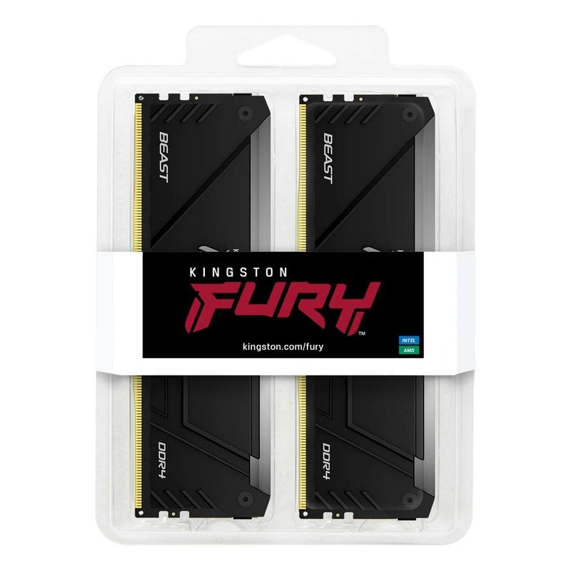 Memoria RAM Kingston FURY Beast RGB DDR4 3200MHz 32GB 2x16GB CL16
