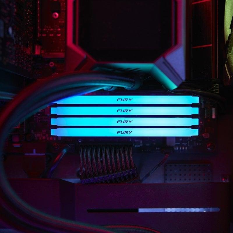 Memoria RAM Kingston FURY Beast RGB DDR4 3200MHz 32GB 2x16GB CL16