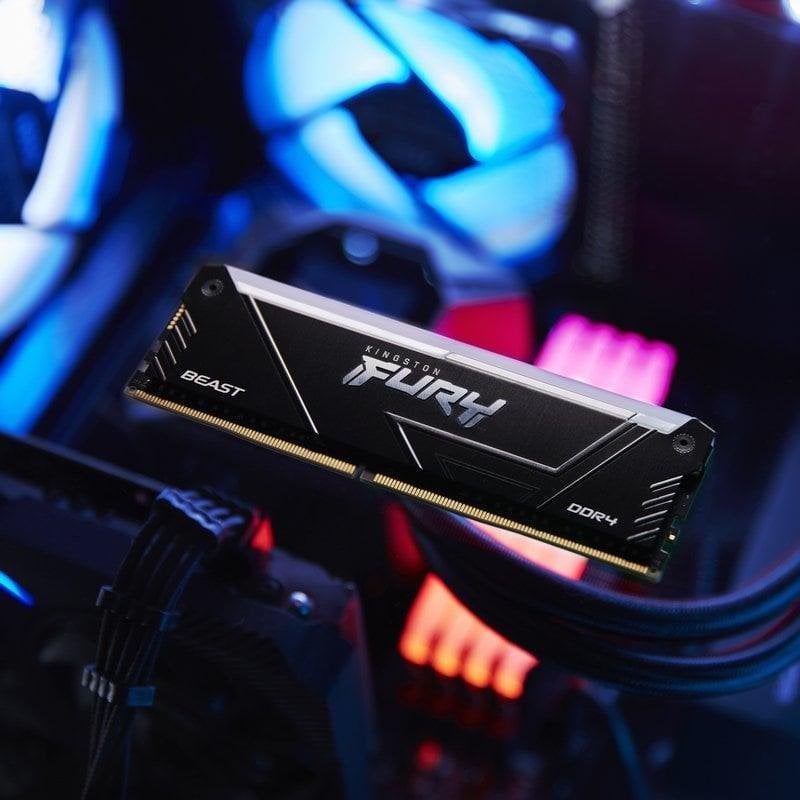 Memoria RAM Kingston FURY Beast RGB DDR4 3200MHz 32GB 2x16GB CL16