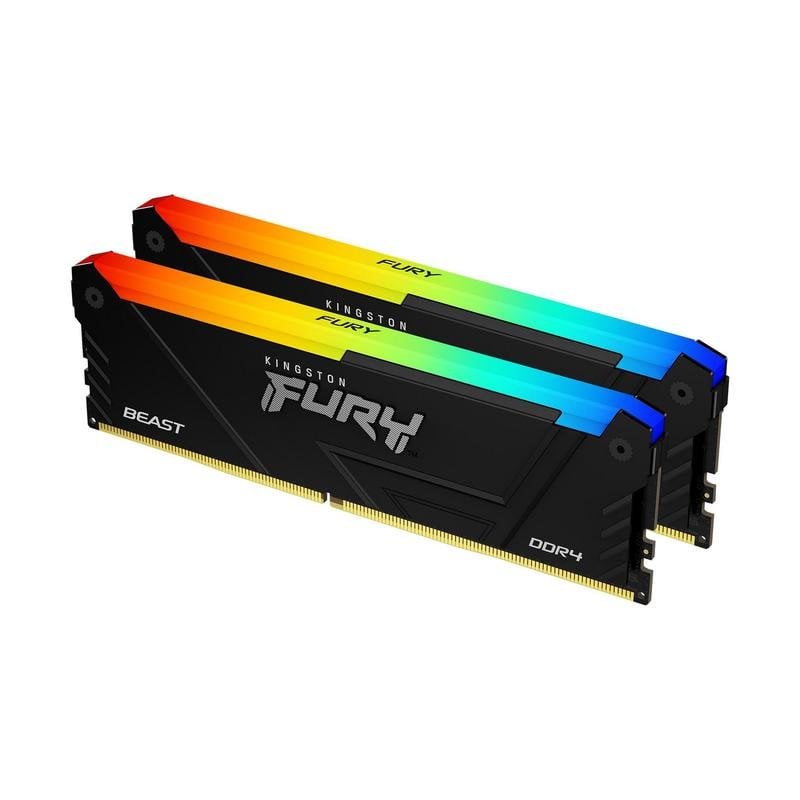 Memoria RAM Kingston FURY Beast RGB DDR4 3200MHz 32GB 2x16GB CL16