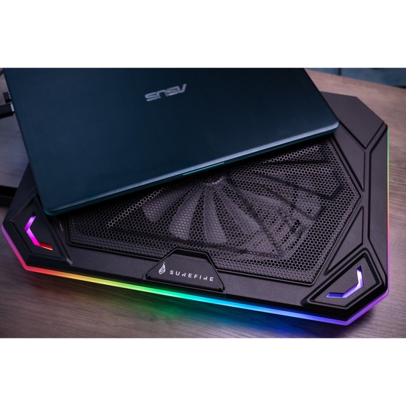 Support Refroidissement Pour PC Portable Thermaltake Massive 20 RGB - Ventilateur 200 Mm, RGB, 19" Max