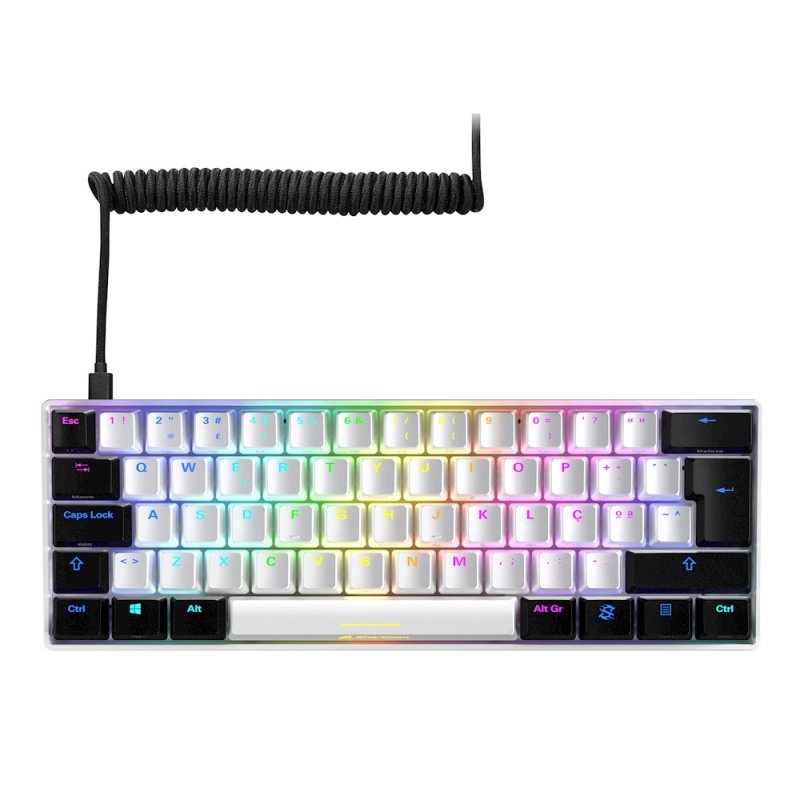 Sharkoon SKILLER SGK50 S3, Tastiera da gioco bianco