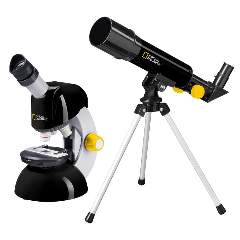 Image of Starter kit per telescopio National Geographic + pacchetto di ricerca sul microscopio