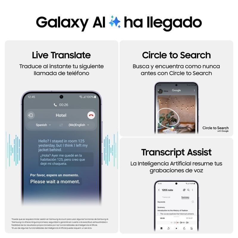Samsung Galaxy S24 Smartphone AI, Display 6.2'' FHD+ Dynamic