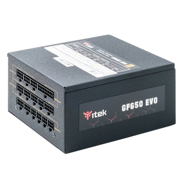 fonte de alimentação itek GF650 650 W 24 pinos ATX ATX Preto