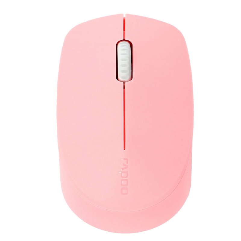 Image of Mouse ottico wireless silenzioso multimodale Rapoo M100 1300 DPI rosa