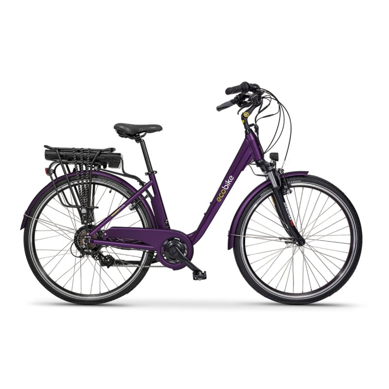 Ecobike Trafik Violet 10.4ah Bicicleta El ctrica De Ciudad