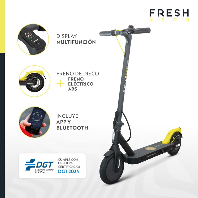 Olsson And Brothers Fresh Neon Patinete El ctrico Homologado DGT 