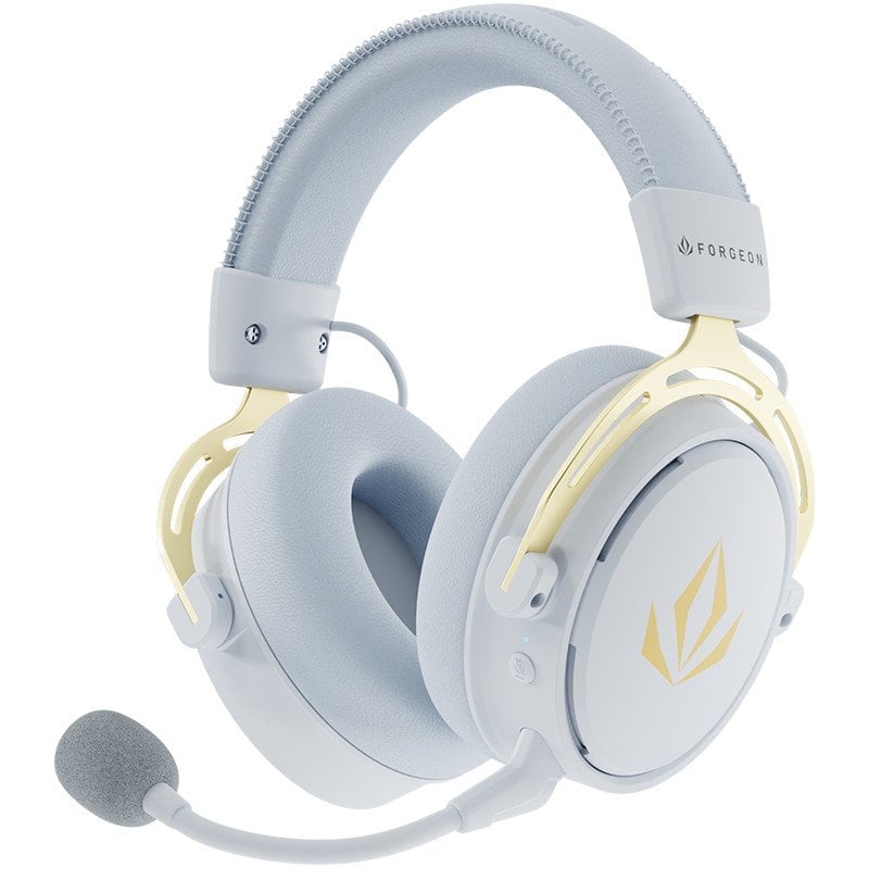 Cuffie da gioco wireless Forgeon General PC/PS4/PS5/Xbox/Xbox X/Switch Bianco