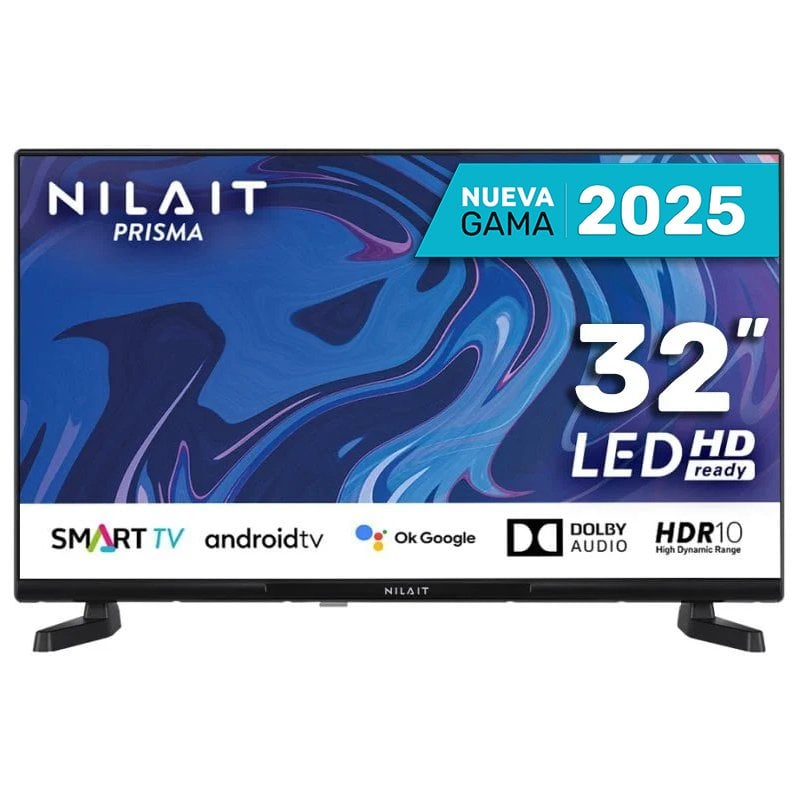 Image of Smart TV senza cornice LED HD Ready Nilait Prisma 32HC7002S da 32 pollici