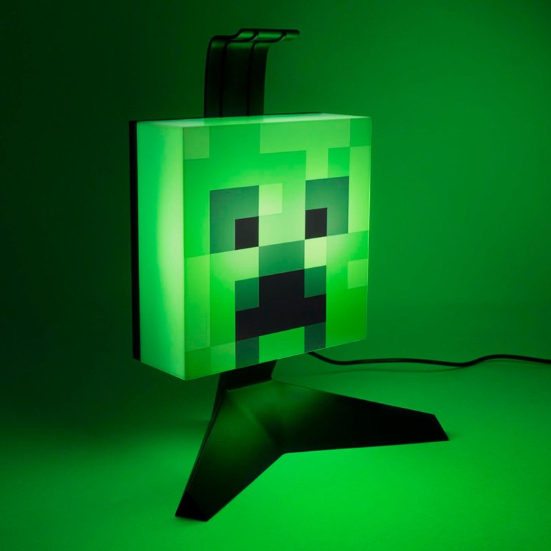 Lampe De Lecture Minecraft Creeper - Lampe Clip Avec Motif Creeper - Alimentation 3xAAA - Idée Cadeau Gaming