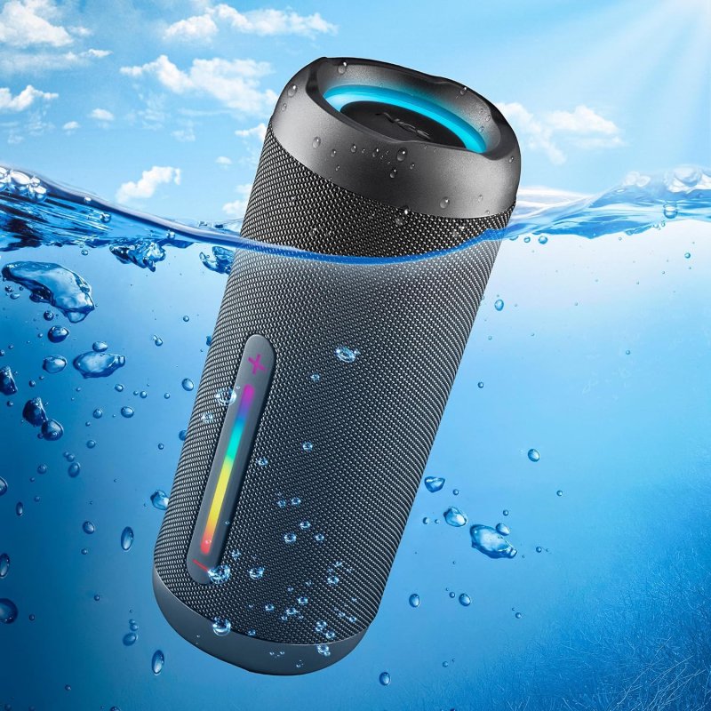 T&G Altoparlante wireless portatile da esterno TG157 dotato di luci a LED colorate, vivavoce T&G Altoparlante wireless portatile da esterno TG157 dotato di luci a LED colorate, vivavoce
