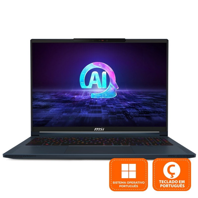 MSI Stealth 16 AI Studio A1VGG-086PT Intel Core Ultra 9 185H/32GB/2TB SSD/RTX 4070/16'' (PT)