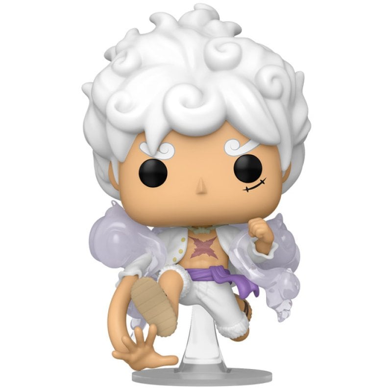 Image of Funko Pop One Piece Rufy Gear 5 con opzione inseguimento