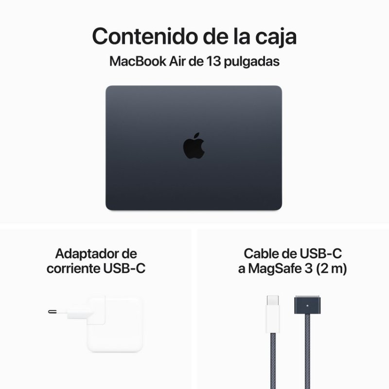 Portátil Apple MacBook Air Apple M3/8GB/256GB SSD/GPU 8 Núcleos