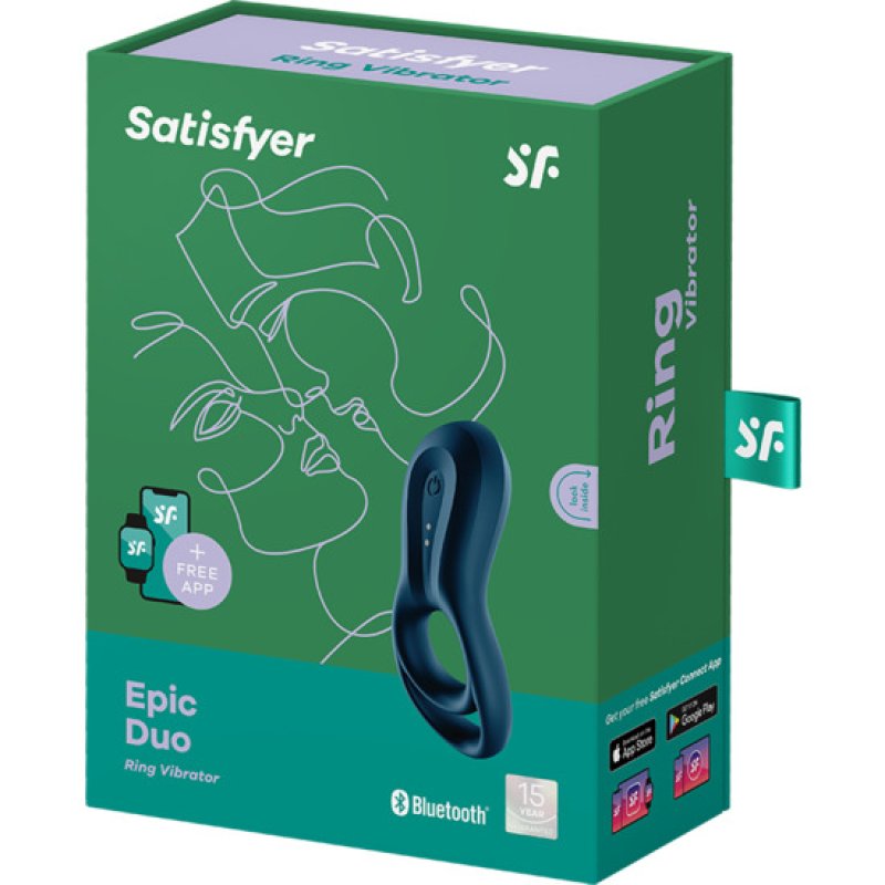 Gode Sans Vibration Epic Zafiria Lunar Glow Bleu - Godemichet Neuf, Garantie 2 Ans + Cadeau