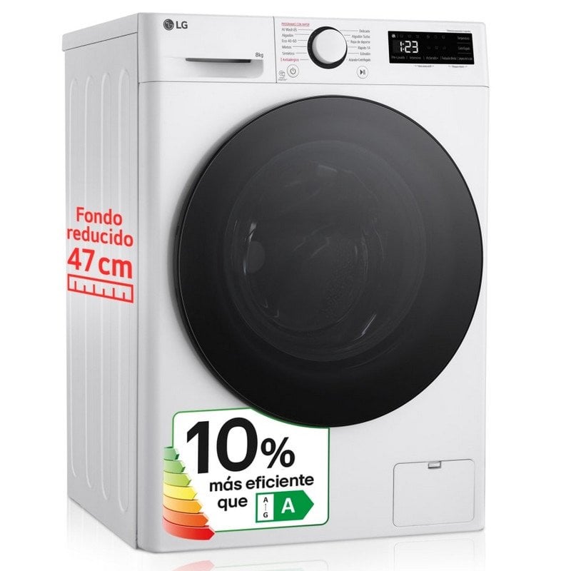 Image of LG F2WR5S08AGW Lavatrice a carica frontale 8Kg A Bianco