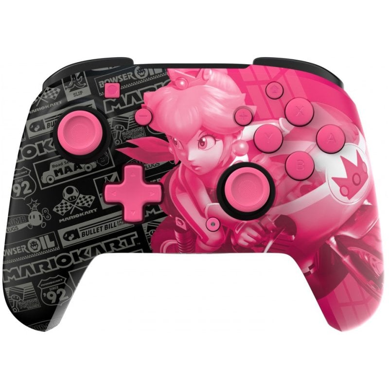 Image of Controller wireless PDP Rematch Glow Grand Prix Peach per Nintendo Switch