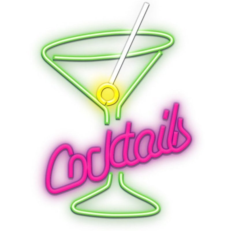 Image of Forever Neon Plexi Led Cocktail Rosa Verde