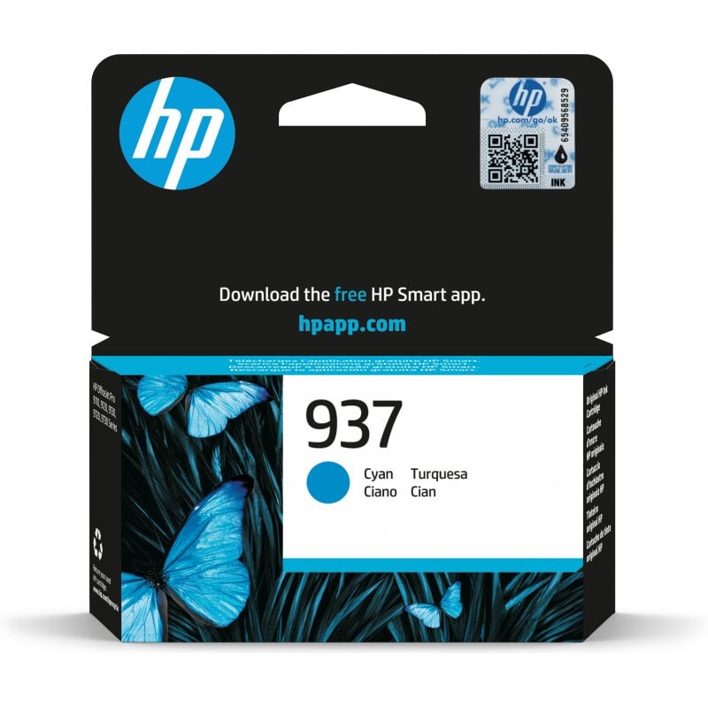 Image of Cartuccia Inkjet originale ciano HP 937