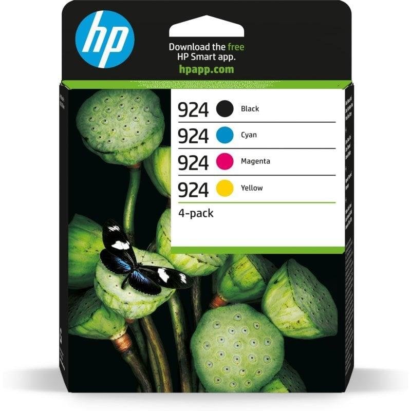 HP 924 Tintenpatronen Multipack Schwarz/Cyan/Magenta/Gelb