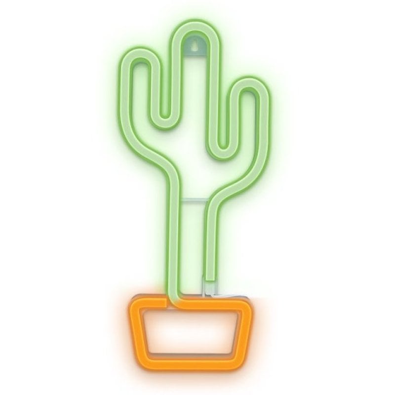 Image of Forever Neon Led Luce Cactus Arancione Verde Bat+usb