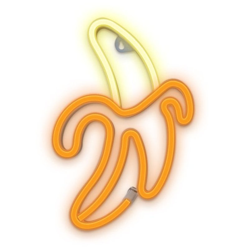 Image of Forever Neon Led Light Banana Bianco Giallo Bat+usb