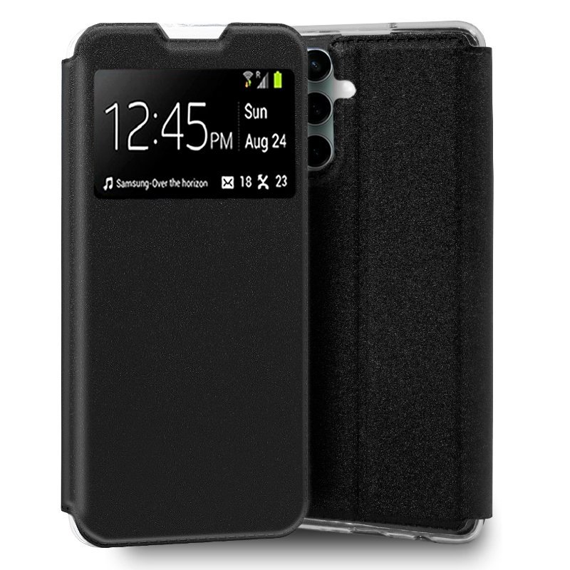 Image of Custodia Flip Cover nera liscia e fantastica per Samsung S711 Galaxy S23 FE cod079