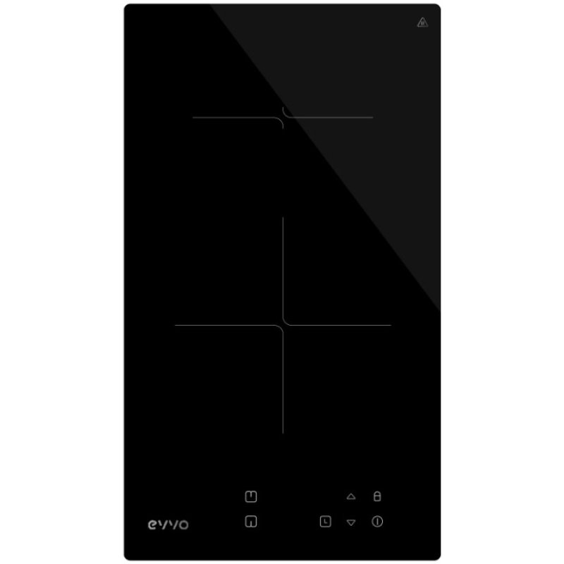 Evvo Home V30 Placa Vitrocerâmica 2 Zonas 30cm Preta