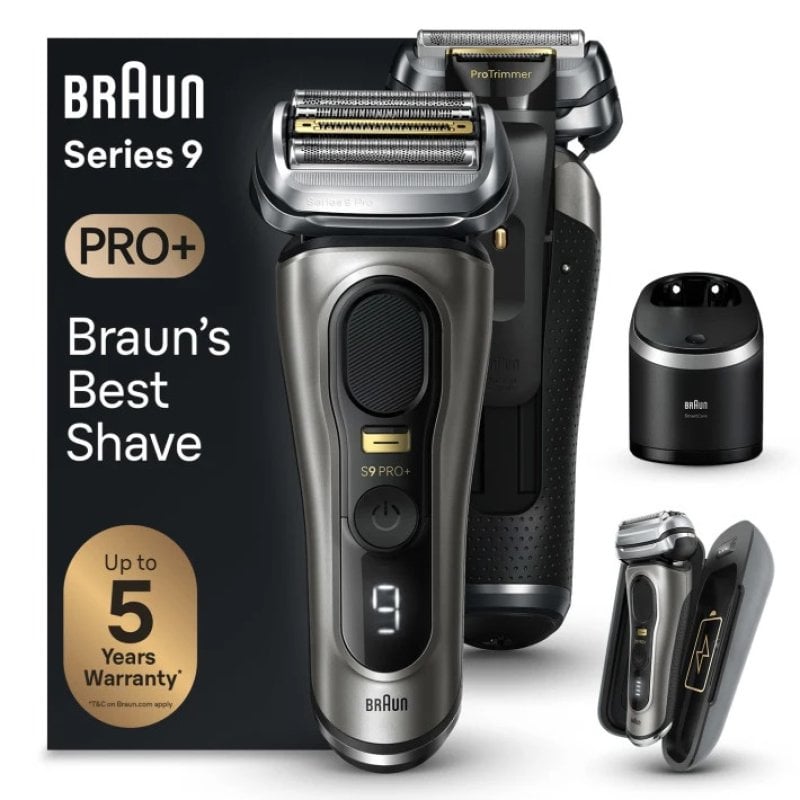 Image of Braun Series 9 Pro+ 9575cc Wet & Dry Rasoio Trimmer Metallico